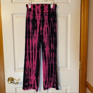 🥳Justice Pink and Blue ty dye yoga pants